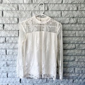 Altar’d State Long Sleeve Lace Blouse